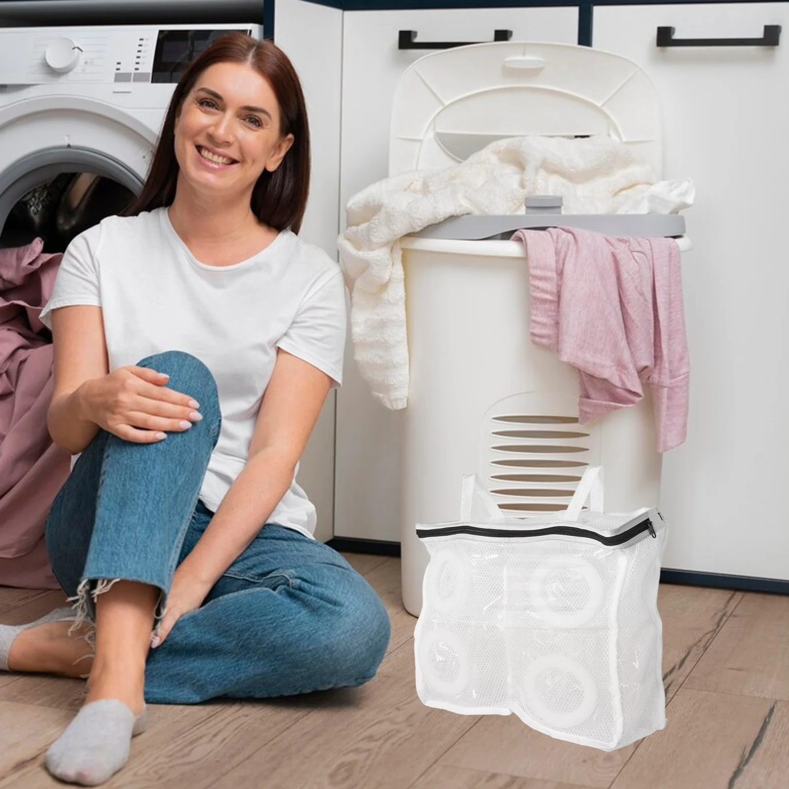 

Shoe Washing Machine Bags Laundry Net Mesh Wash Bags for Sneakers Slippers Socks Protective Shoe Cleaning Laundry Bag Storage