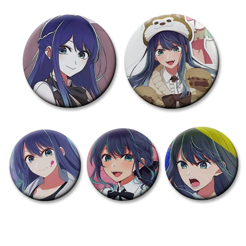 Anime Kurokawa A-akane Creative Brooches Cartoon Figure Enamel Pins Handmade Badge on Backpack Decor Clothes Accessories Gifts