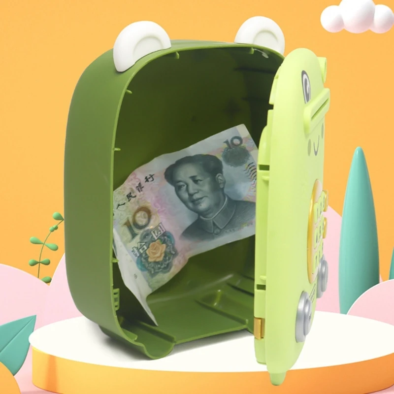 Kids Cartoon Electric Music Piggy Bank Toys Boys Girls Money & Banking Toys Indoor Pretend Play Game Children Educational Toy