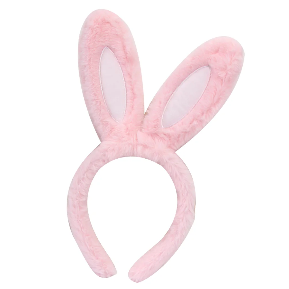 

Bunny Dress Headband Cartoon Plush Women Headdress Pink Headbands for Fabric Girls Hair Accessories Ear Decoration Kids