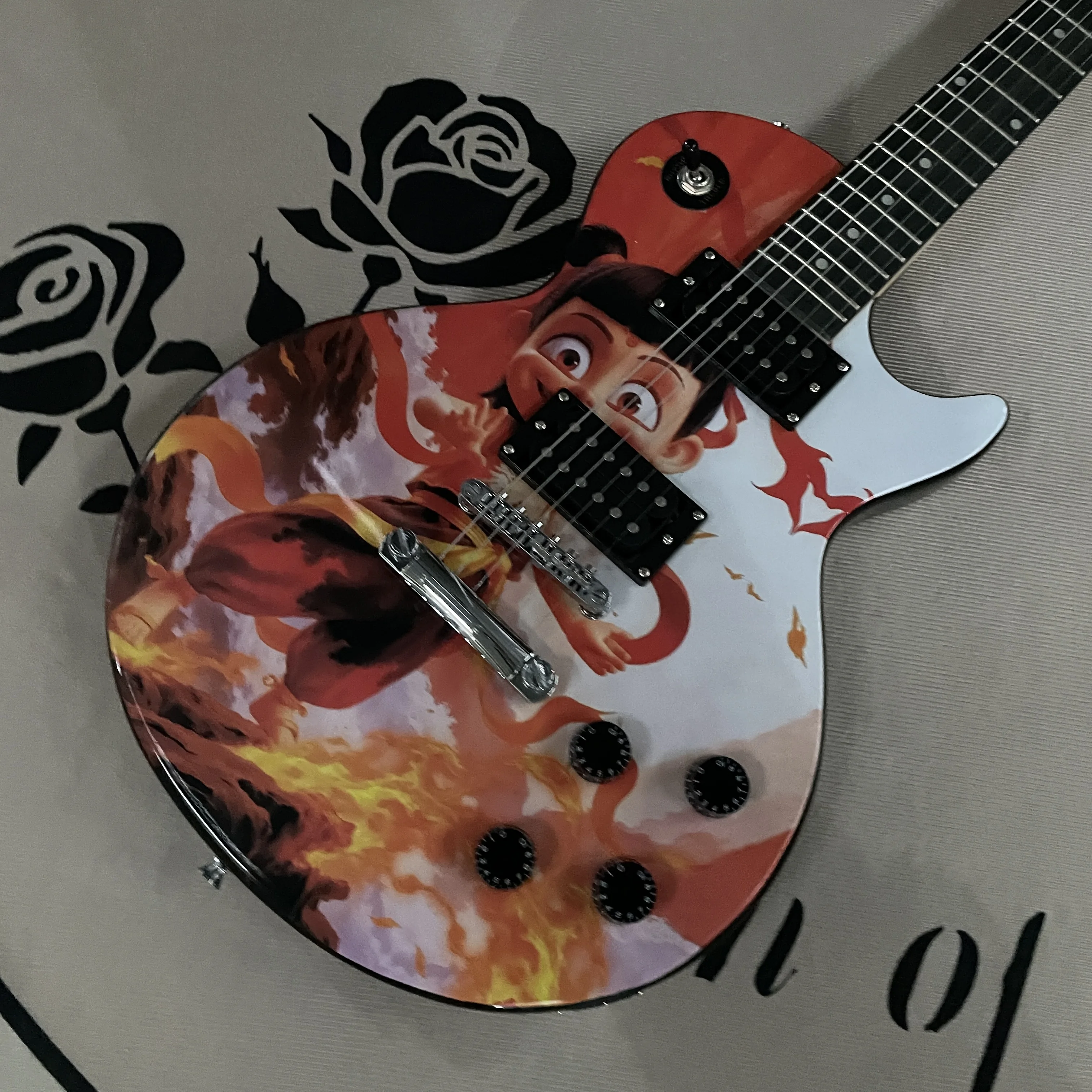 

The new 6-string electric guitar of Nezha guitars chrome hardware guitarra