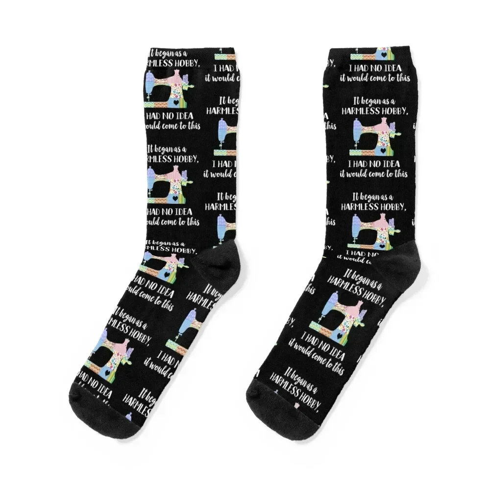 

Quilting Gift Quilter Seamstress Patchwork Design Socks Rugby football moving stockings anti-slip Men Socks Women's