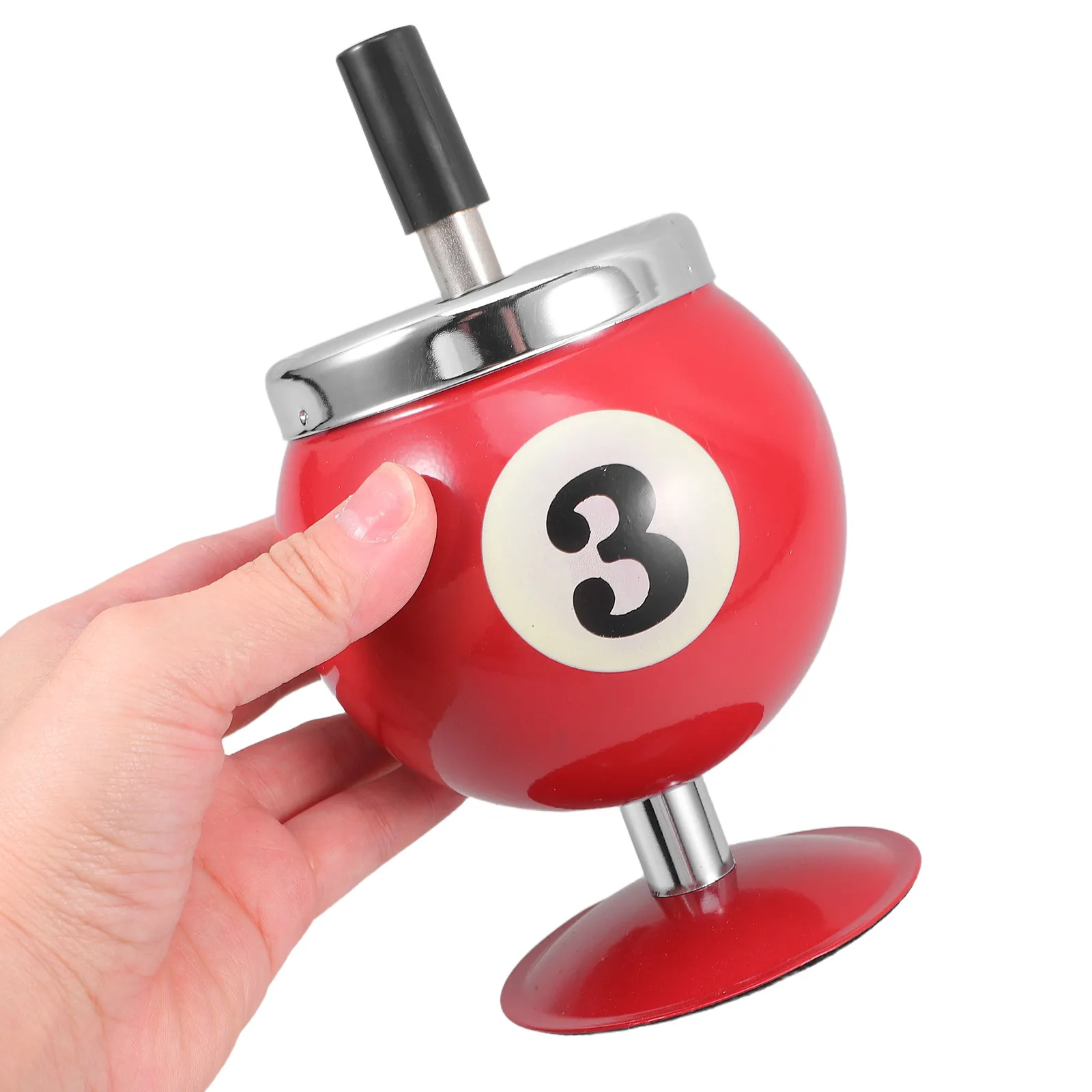 

Дизайнерская коллекционная металлическая пепельница с крышкой для сигарет, декоративный контейнер для бильярда