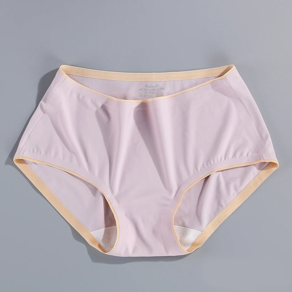 Women's Panties Simple And Comfortable Smooth Satin Cotton sexy Underwears Women Silky High Quality Seamless Panties
