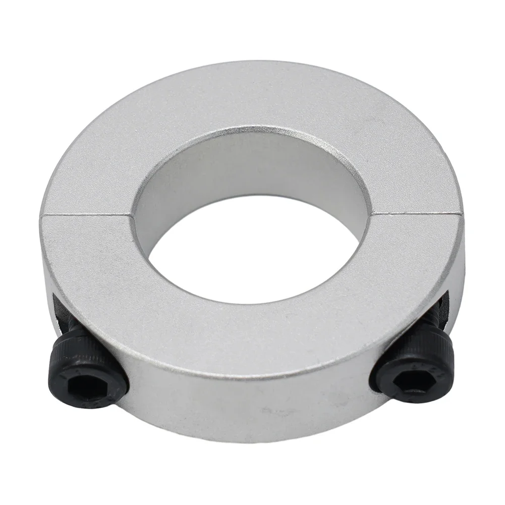 1pc Double Split Shaft Clamp Collar Aluminum Alloy Fixed Rings Secure Stabilize 45mm 50mm 55mm 60mm Shafts Clamp Hand Tools Part
