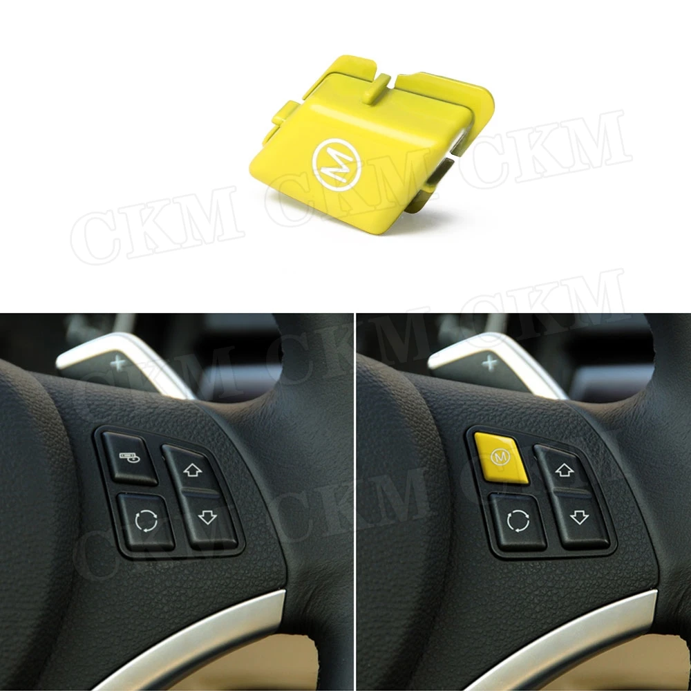 Car Steering Wheel M Switch Replace Button Cap Trim For BMW 1 3 Series E81 E82 E87 E88 2004-2011 E90 E92 E93 M1 M3 2007-2013