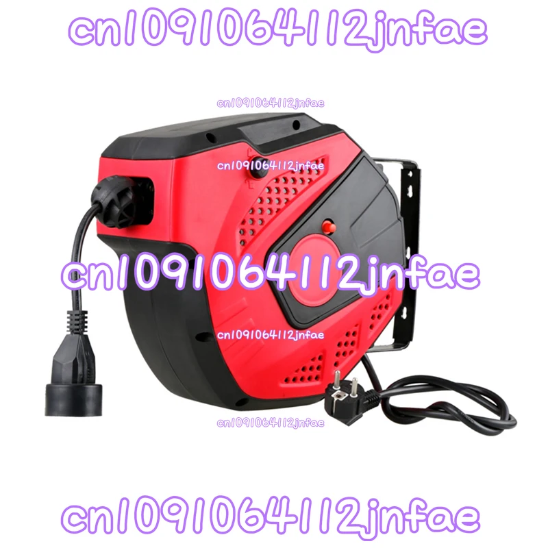 Factory Flat Power Extension Cord Spring-loaded Mini Extendable Cable Reel   Color Random Send