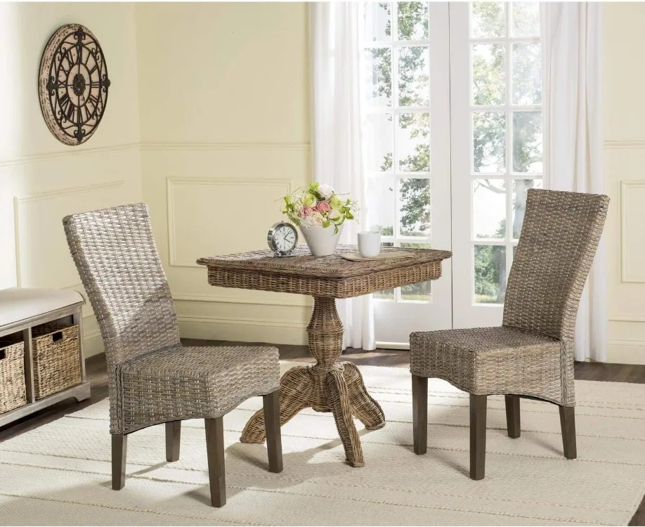 

Home Collection Ozias Grey Wicker 18-inch Dining Chair