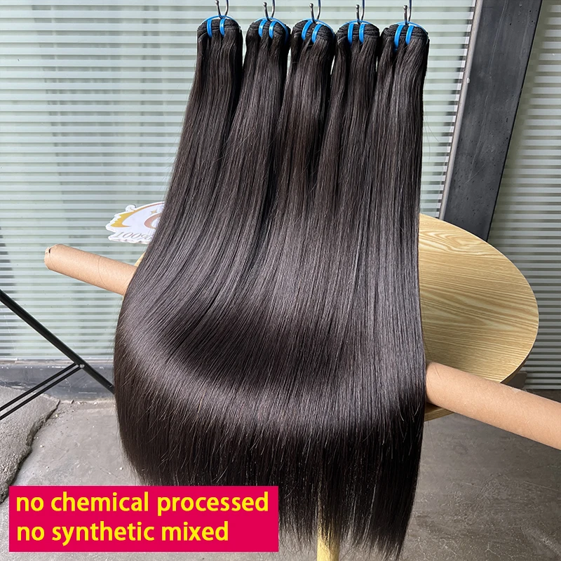 18A العظام حزم مستقيمة 100% الشعر البشري الفيتنامية وصلات شعر خام اللون الطبيعي غير المجهزة الشعر يمكن تبييضها # 613 لون #5