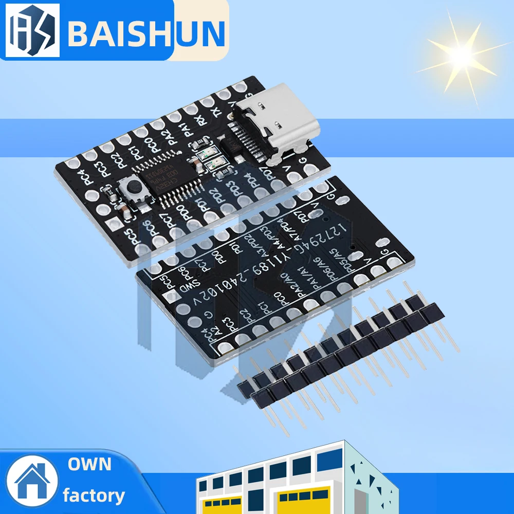 Scheda di sviluppo CH32V003: Scheda centrale del sistema minimale – Modulo microcontrollore RISC-V CH32V003F4P6