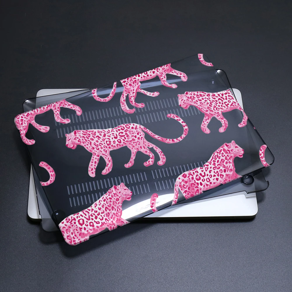 Leopard-printed Laptop Case for MacBook Neo 13 2026 A18 model A3404 Hard Cover for MacBook Air 15 13 Pro 14 16 M1 M2 M3 M4 Case