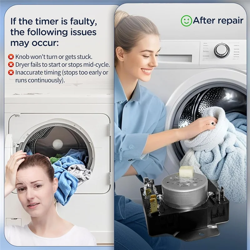 【شراء اليوم】لـ 4981088 AP7215858 PS17216594 W11566735 W11685947 مؤقت مجفف بديل لـ Maytag MED4500MW0 YMED4500MW0