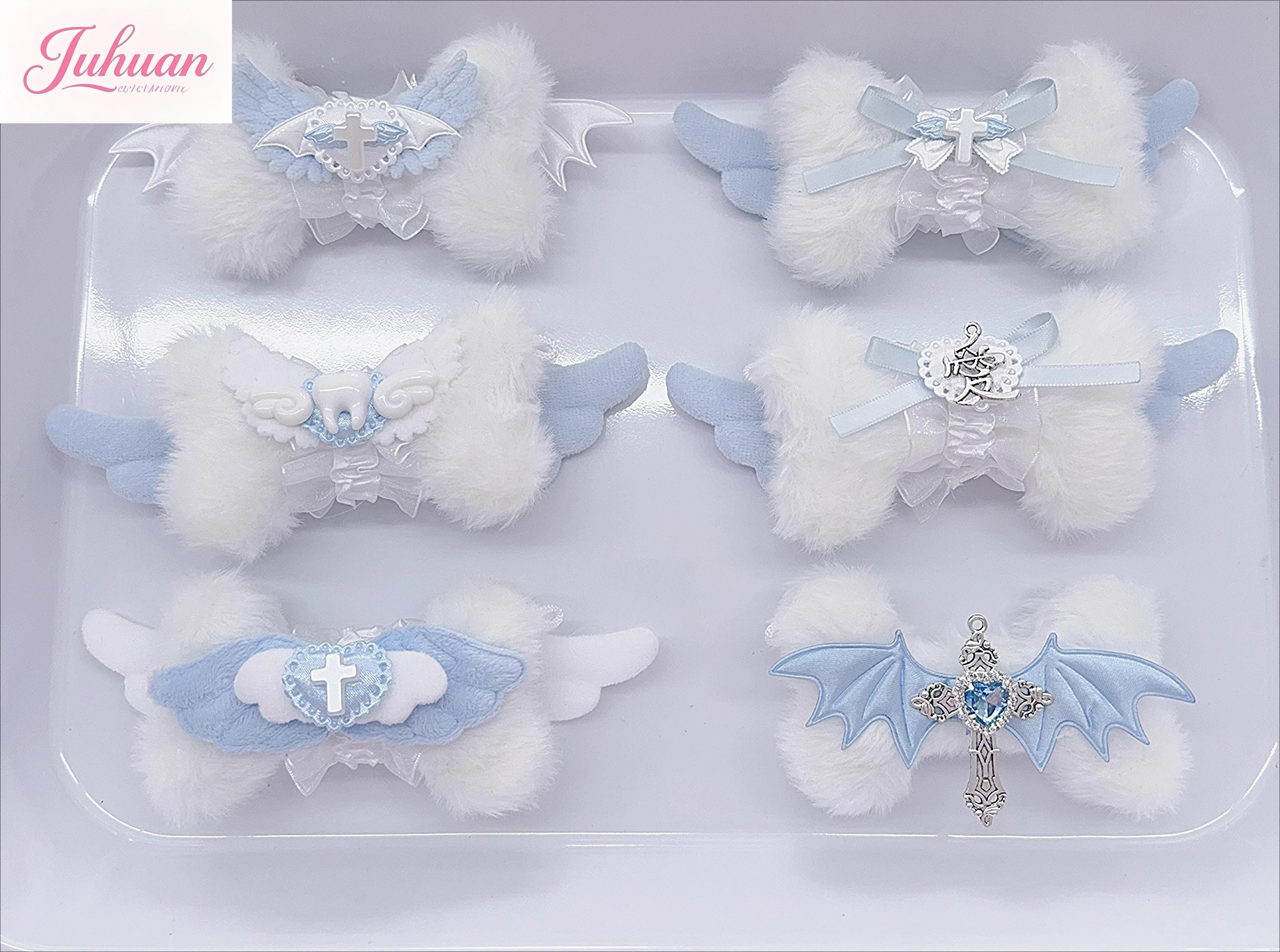 

Оригинальная серия Mine Abi Small Bones, женские аксессуары для волос, суккультура Лолиты, милый реквизит для фотосессии, плюшевая заколка для волос, боковой зажим для девочек