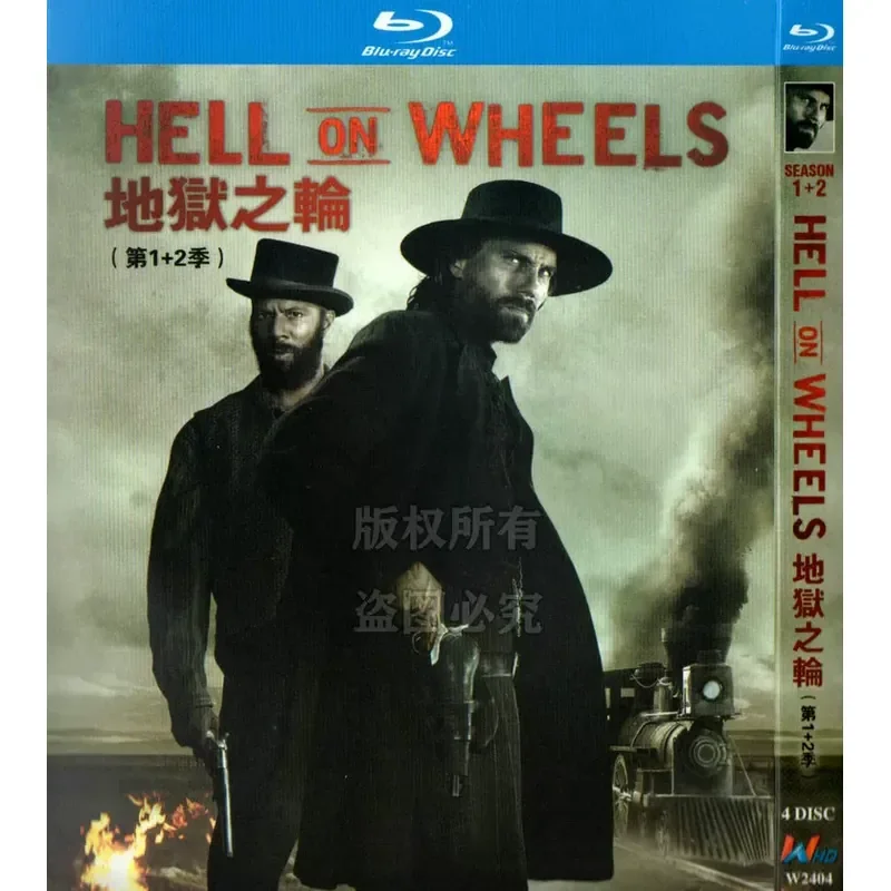 American Action Western Crime TV Series Hell's Wheel Seasons 1 to 5 BD Blu-ray High Definition 10 Disc Set