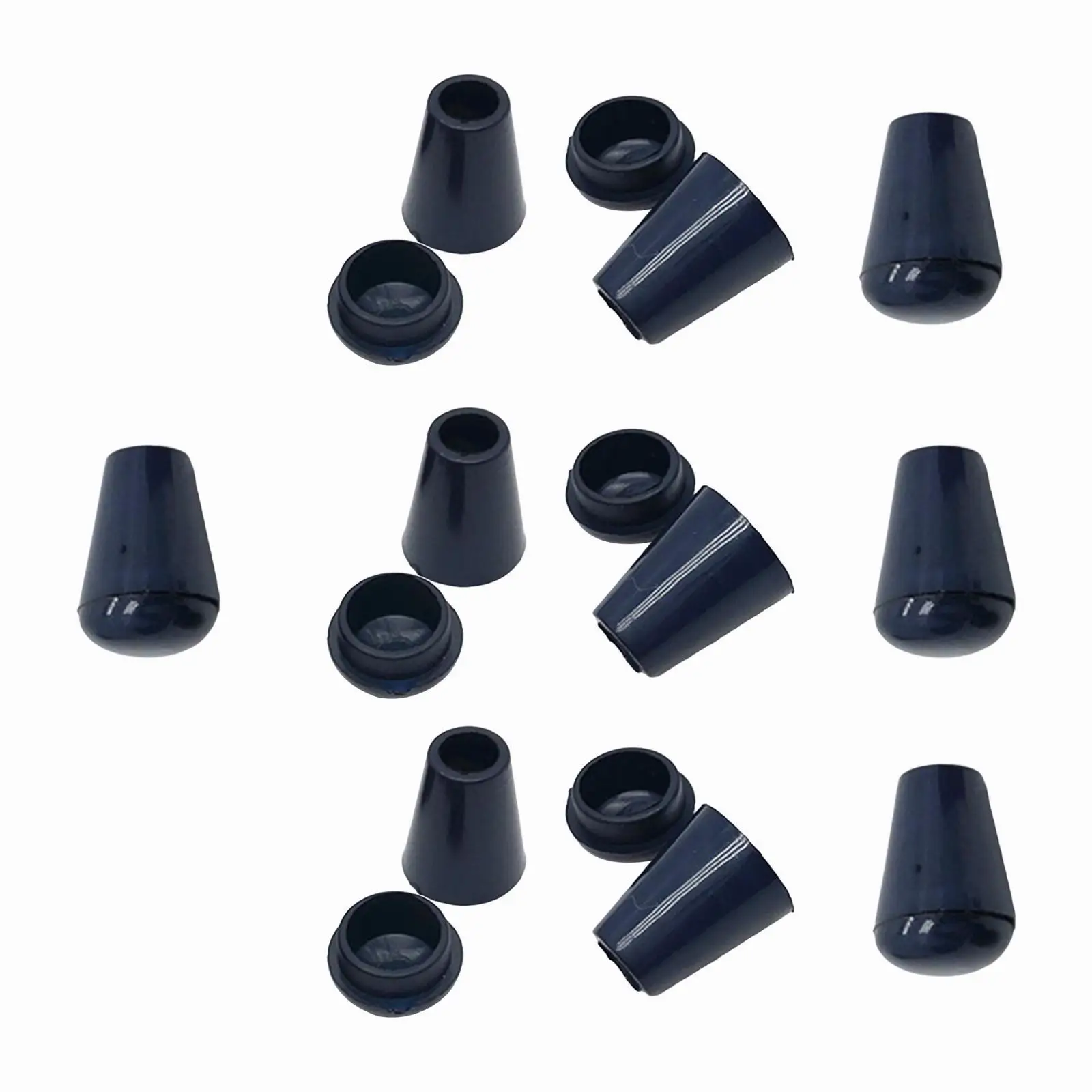 DIY الحبل ينتهي جرس حبل السدادات السوداء تبديل قبعات السحابات لحقيبة الظهر الأربطة الحبل الملحقات #3