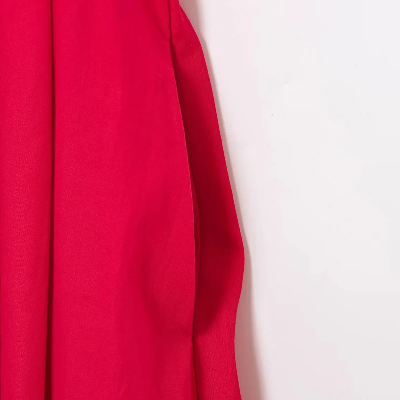 HXAO エレガントなパーティードレス 2025 レディース春夏半袖レッドミディドレスファッションカジュアル Y2k ロングドレス Vestidos