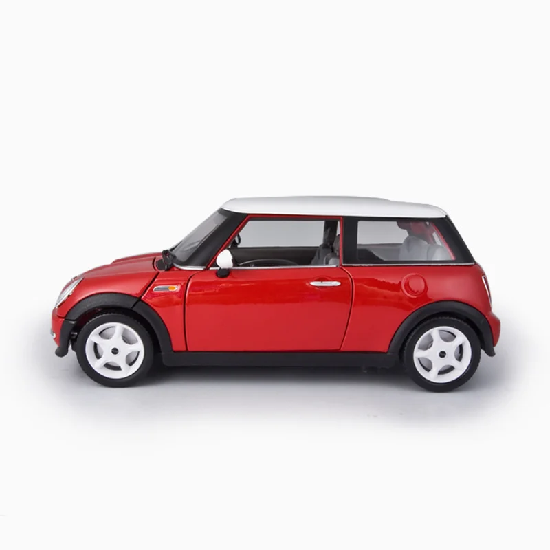 In Stock Bburago 1:18 1969 Bmw Mini Cooper Alloy Miniature Diecast Model 1969 Mini Cooper Retro Car Model Toy Kid Christmas Gift