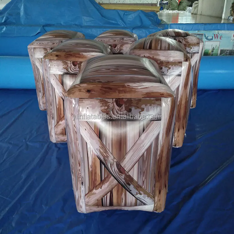 Box Shaped Inflatable Paintball Equipment, Inflatable Paintball Bunker Set