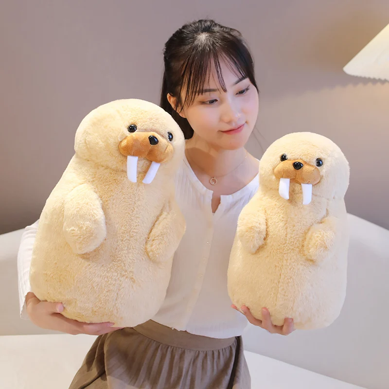 35/45cm Marine Series Animal Plush Doll Walrus Blue Penguin Grey Penguin Plush Doll Soft And Comfortable Decoration Bedroom