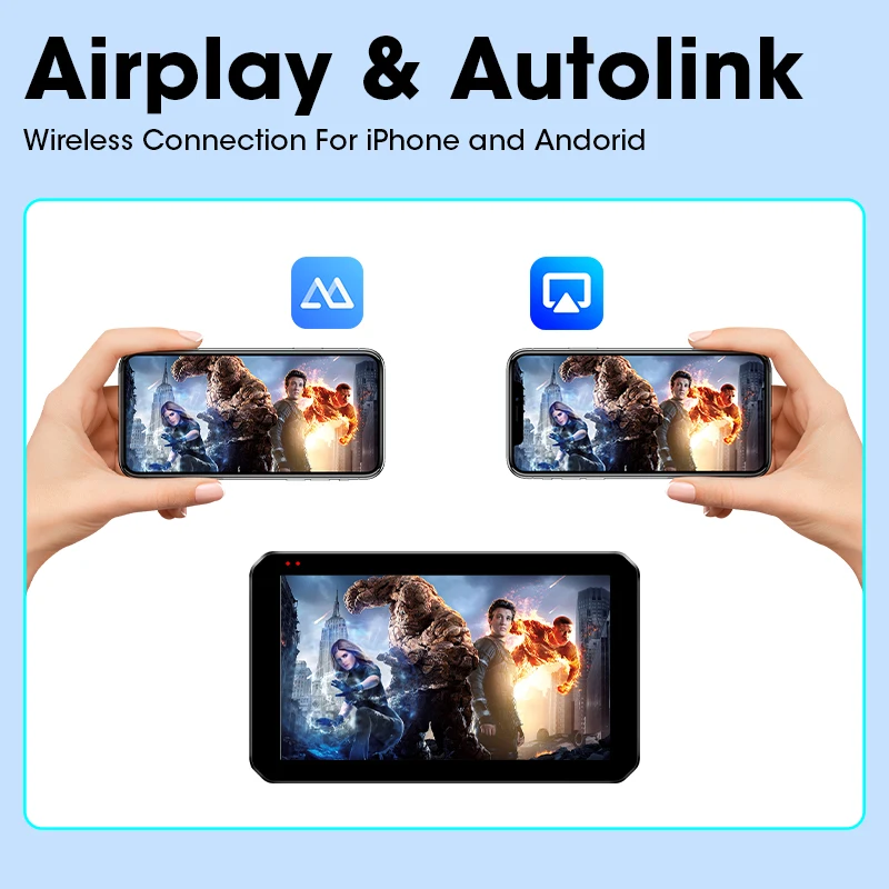 Develuck 5.5 بوصة IP67 مقاوم للماء للدراجات النارية Carplay GPS الملاحة أندرويد السيارات الدراجات النارية DVR محرك مسجل موتو 2K مراقب #2