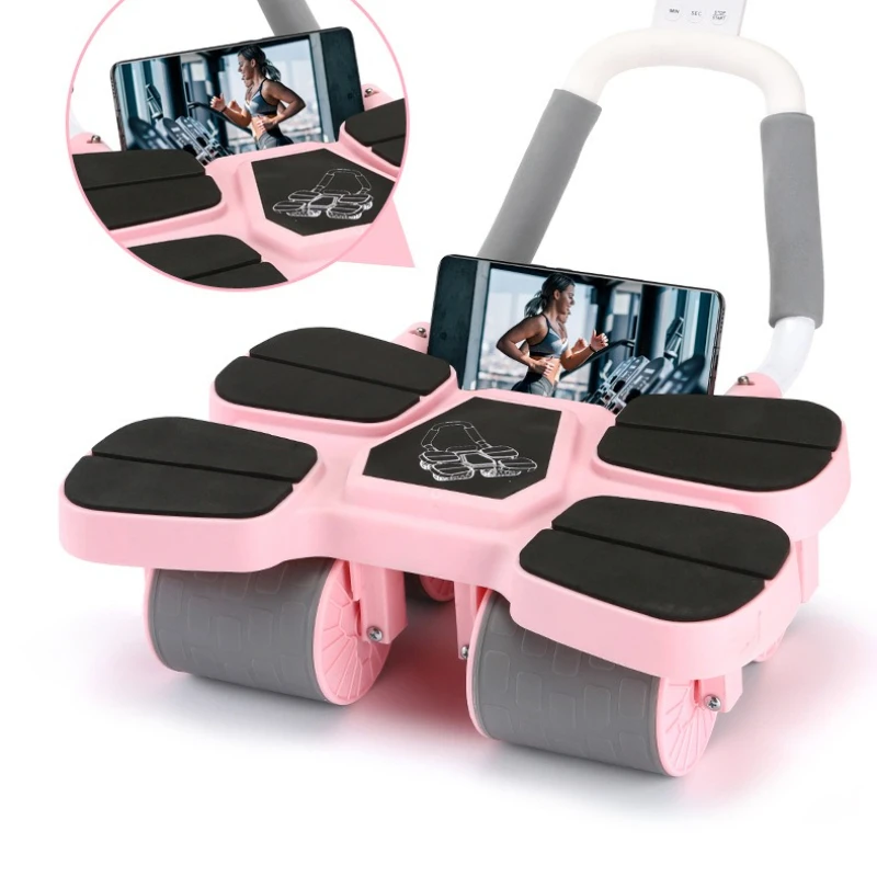 New New Ab Rollers Four Wheel Abdominal Health Wheel Automatic Rebound Muscle Training Tool for Home, Abdominal Exercise Equipment - Aliexpress Deal