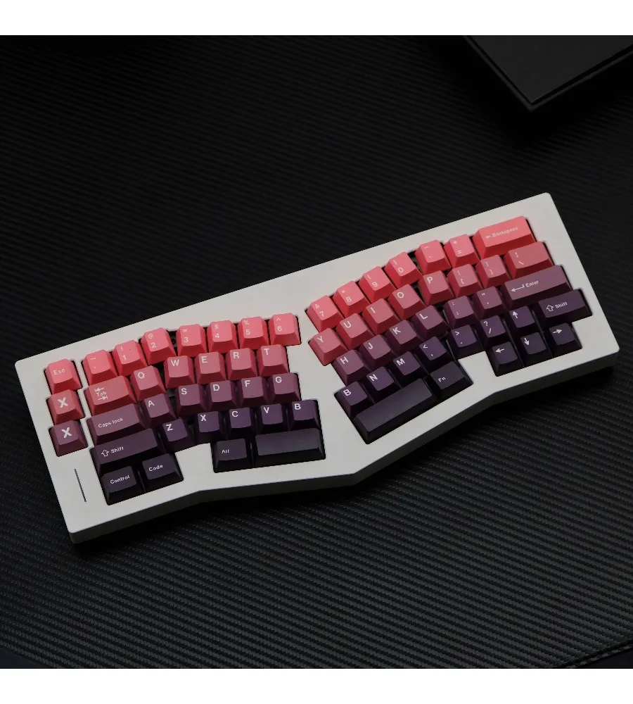 Red beans gradual change keycap 147 keys PBT material original height five-sided sublimation process suitable for mechanical