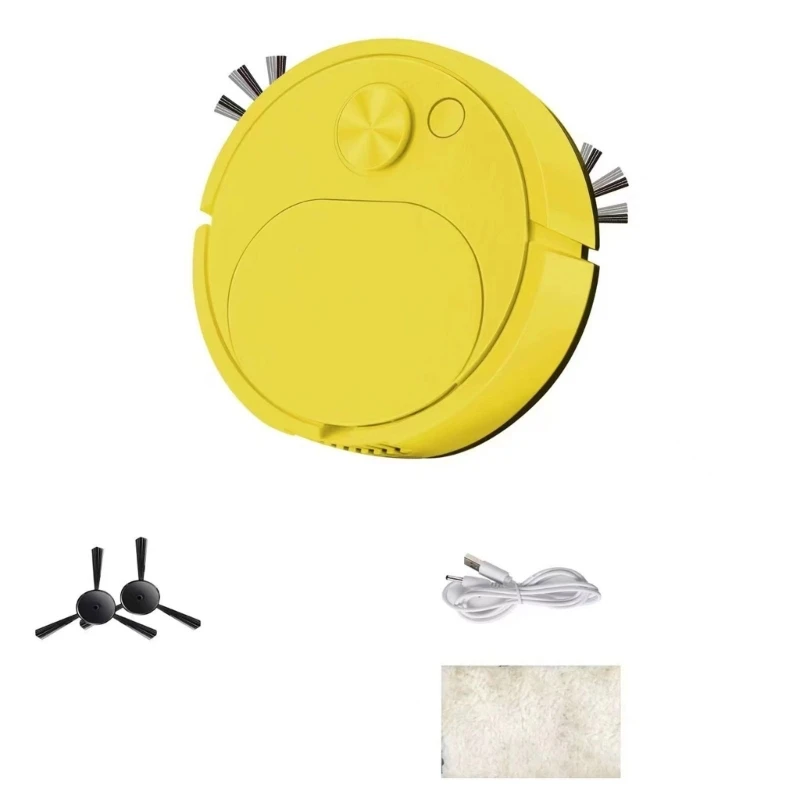 Sweeping Robot Vacuum Cleaner Wet Mopping Floor Carpet Run Wireless Floor Machine USB Rechargeable Suck Dropship