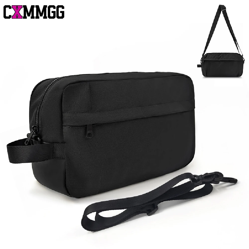 

1PC Black Crossbody Shoe Bag with Zipper for Men Women,Portable Shoe Carrying Organizer Bag for Gym Sneakers Golf Soccer Tennis
