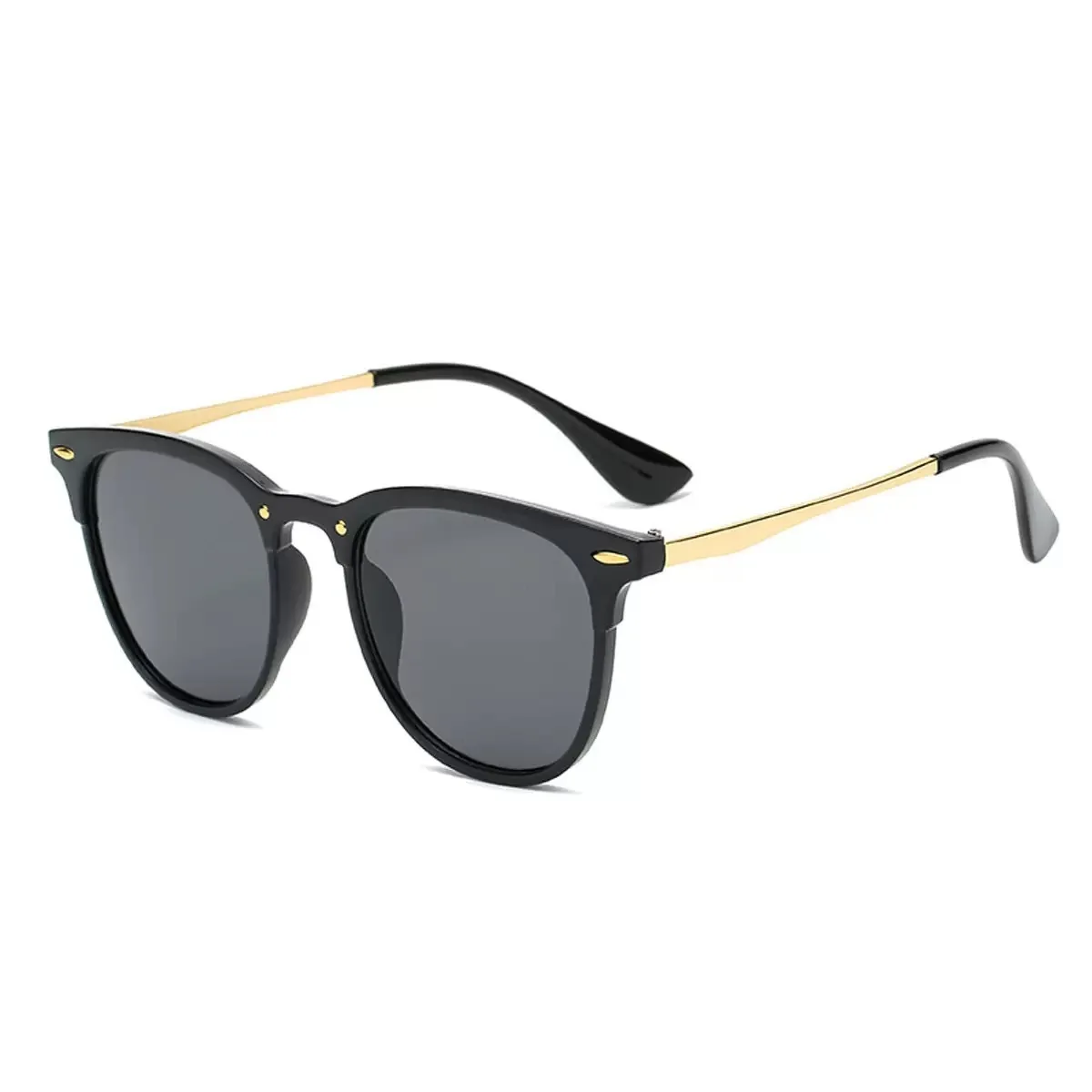 Neue Vintage-Sonnenbrille mit Metallrahmen, runde Sonnenbrille für Damen und Herren, ovale Sonnenbrille für Männer und Frauen