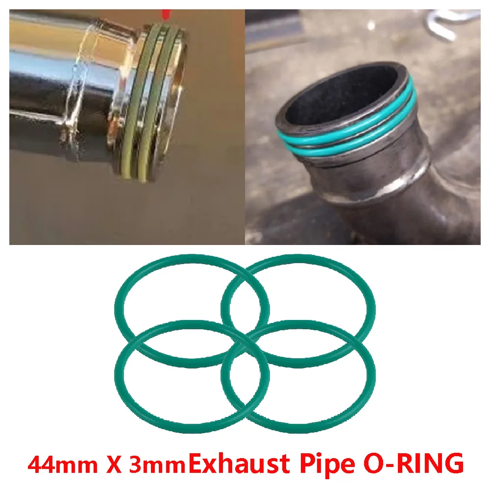 44mm X 3mm Motorcycle Exhaust Pipe Manifold Gasket Seal Viton O-Ring Set Fits for Husqvarna 250 250i 300 300i TE TC TX 2018-2025