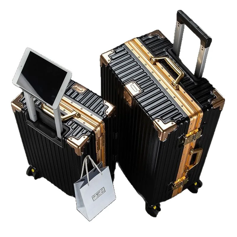 20 Inch Student Rolling Suitcase, Durable Spinner Wheel Password Luggage for Men Women Travel Use