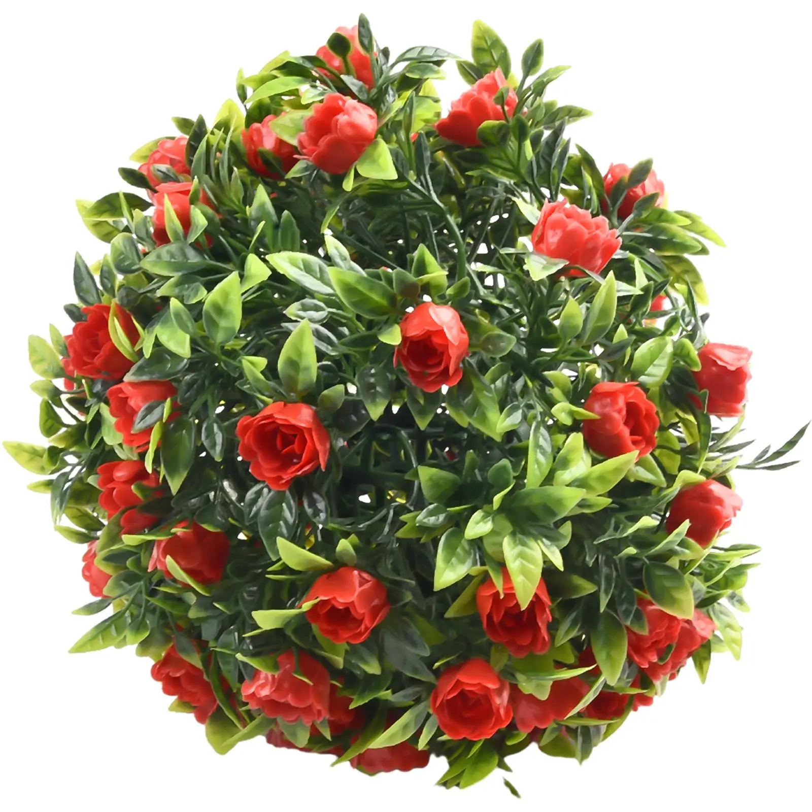 Grass Ball Vibrant and Eye catching Artificial Rose Flower Balls for Hanging Garden Baskets UV Stable and Attractive