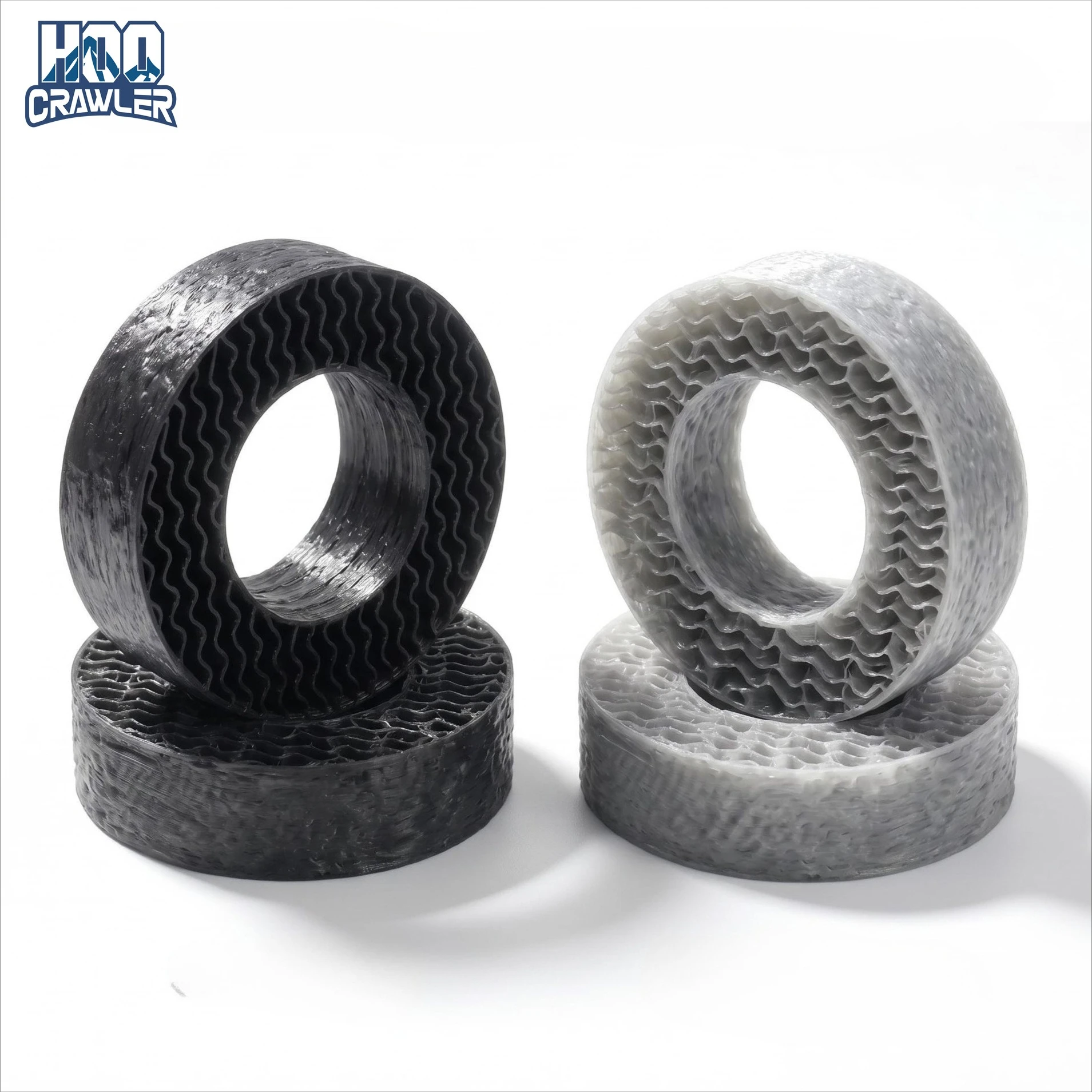 HooCrawler 1,3-Zoll RC-Reifeneinlagen, 3D-gedruckte TPU-Supersoft-Einlagen für 68-72mm 1,3-Zoll-Reifen, 1/18 RC Crawler
