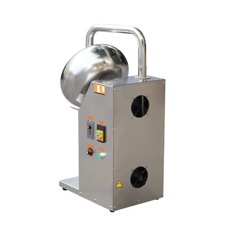 Machine à enrober le sucre en acier inoxydable commercial 2026 pour bonbons, chocolat, noix, comprimés, graines, enrobage de bonbons