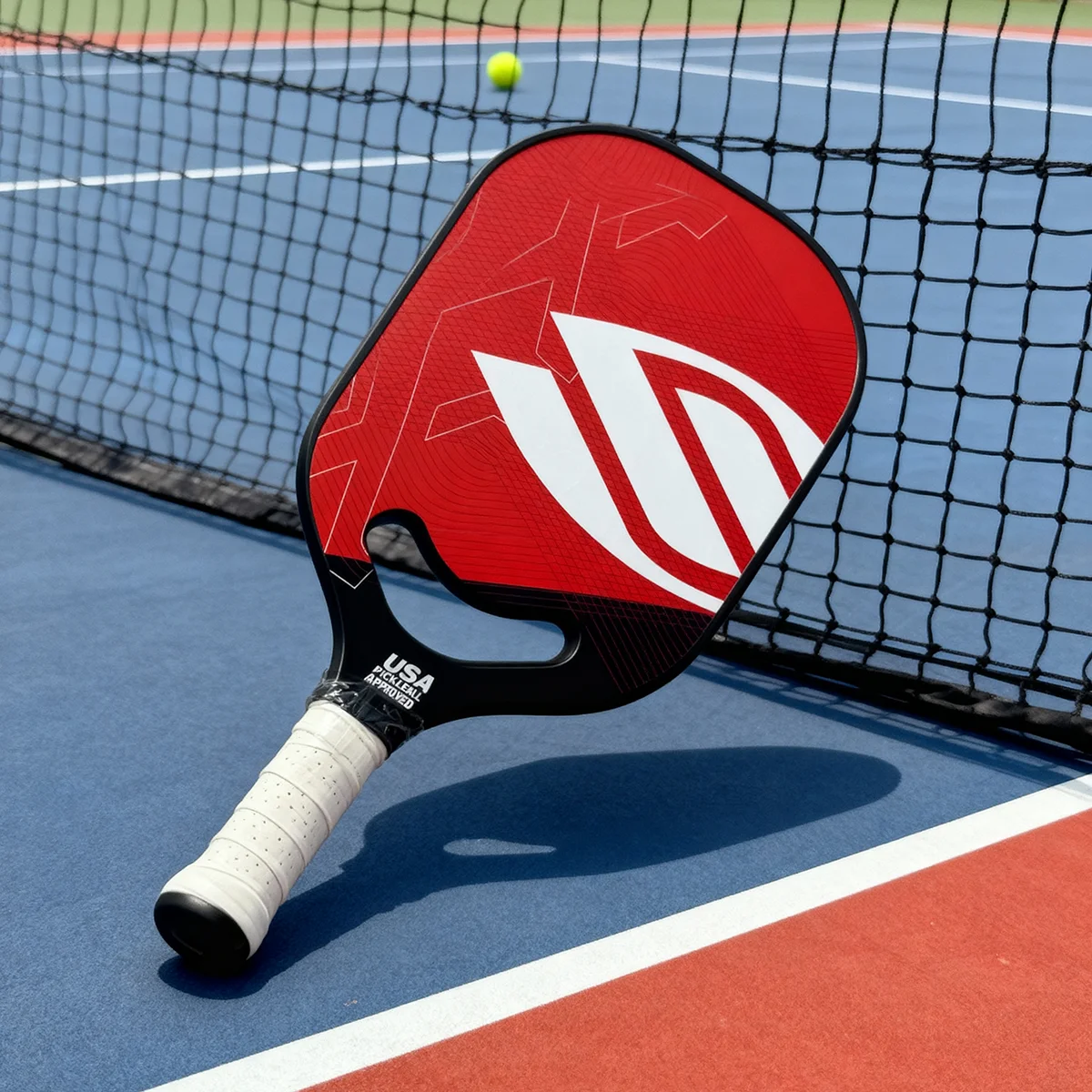 

16MM Pickleball Paddle Carbon Fiber Friction Surface Honeycomb Core Increased Power & Feel USAPA Carbon Fiber Integrated Paddle