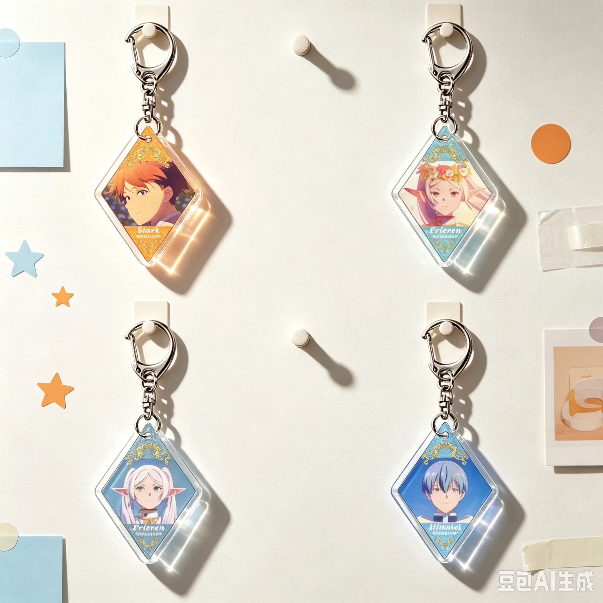 New 2026 Bag Acrylic KeyRing Anime Lovers Frieren: Beyond Journey's End Lovely Products For Fans Exquisite Product Keychain
