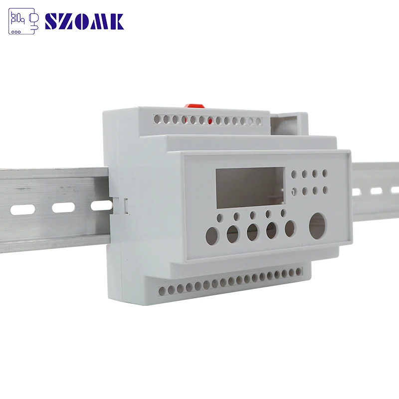 Electrical equipment szomk din rail plastic enclosure ABS material, electrical fire monitoring housing/instrument housing