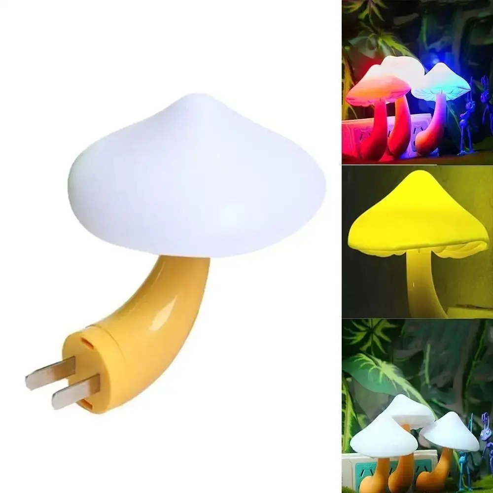 New Room Lighting Mushroom LED Night Light Cabinet Intelligent Staircase Lighting Home Decor Children Night Lamp