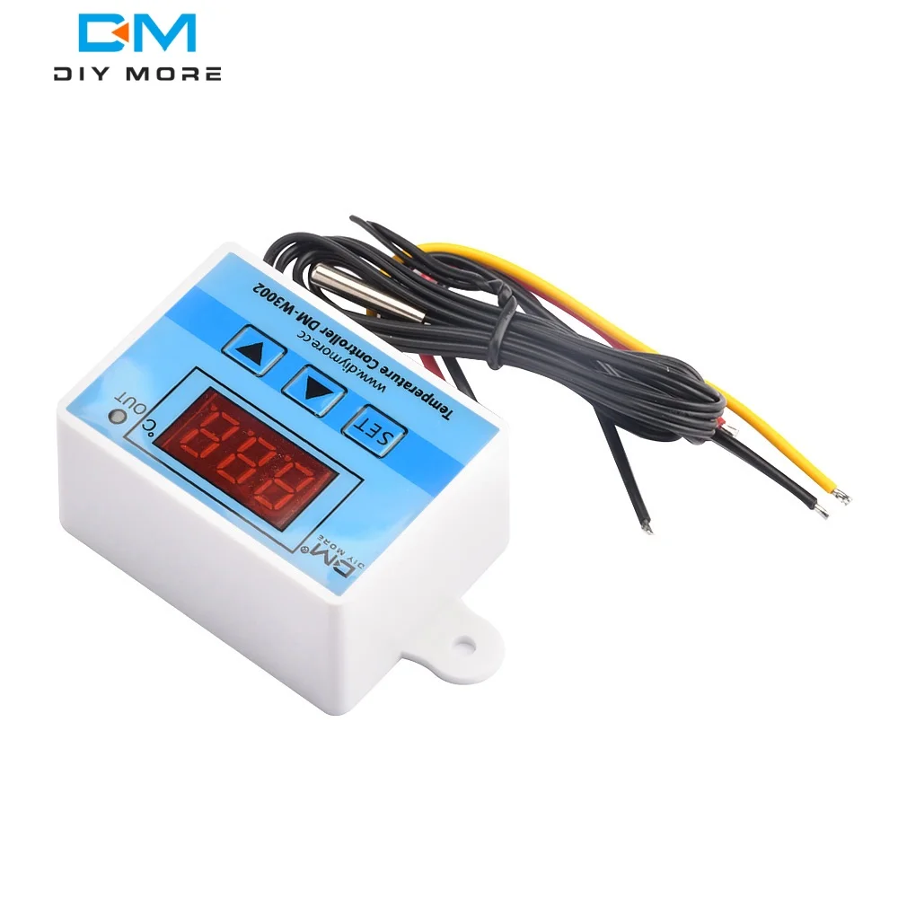 XH-W3002 AC 110V-220V LED Digital Thermoregulator Thermostat Temperature Controller Meter Heating Cooling