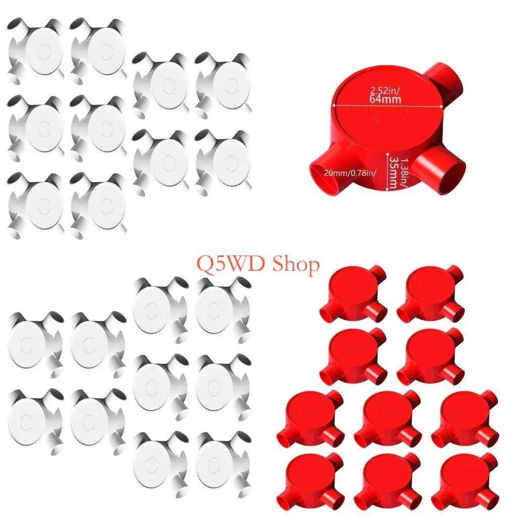 

Q5WD 3/4 Way PVC Electrical Splitter Box Indoor Outdoor Electrical Conduit Box