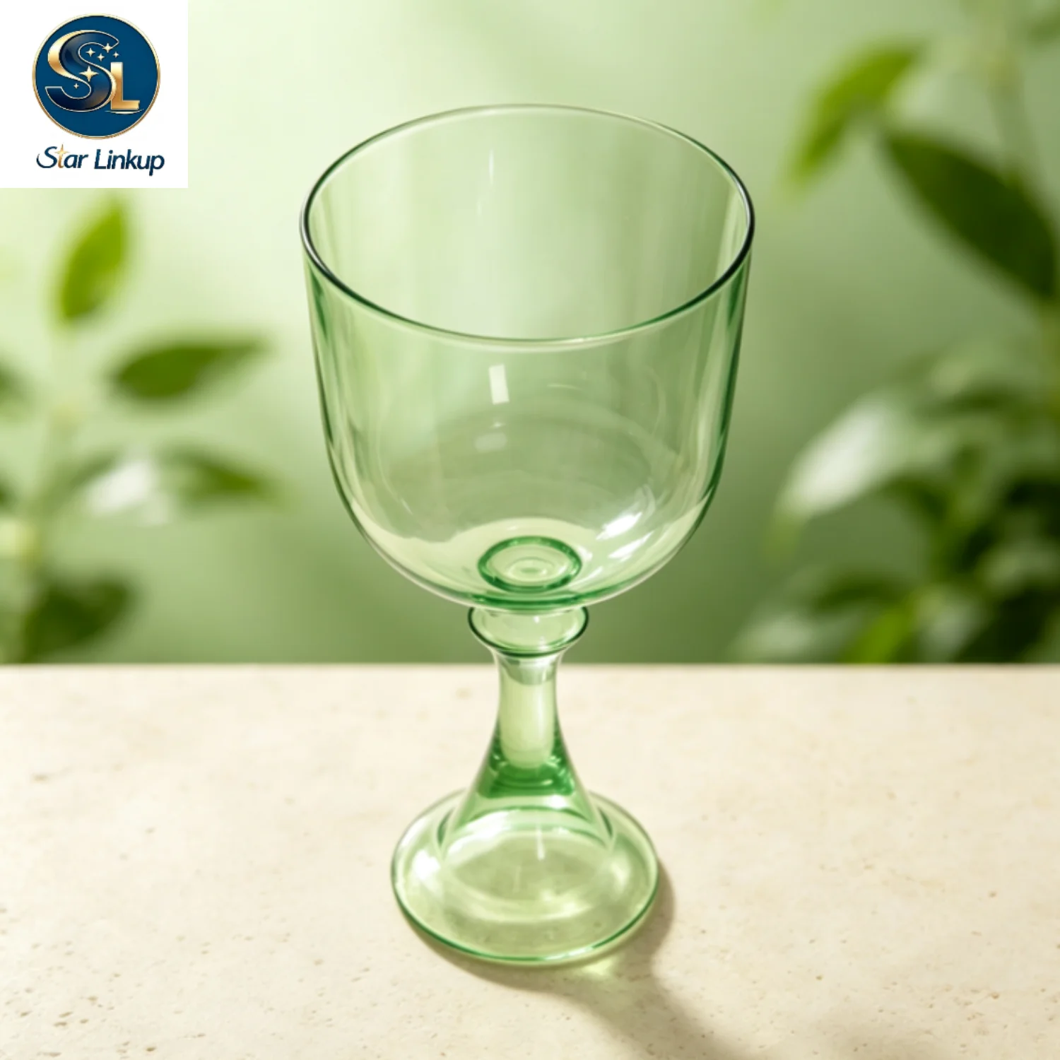 STAR LINKUP 5‑6.5 Inch Green Quartz Crystal Chalice Singing Bowl 432Hz/440Hz Note Sound Healing Chakra Balancing Yoga Meditation Sound Bath Percussion Instrument With Mallet