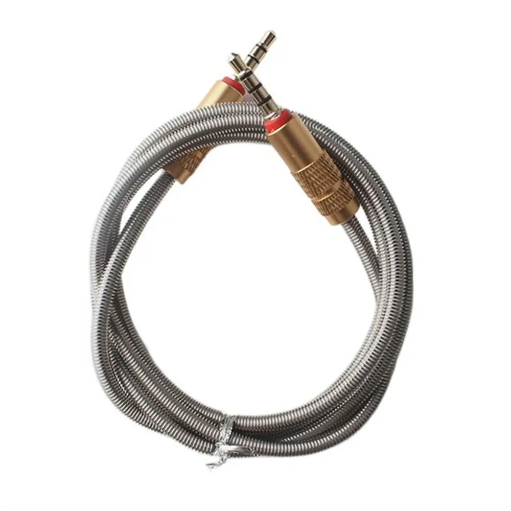 3.5mm Audio Cable Stereo Cable Portable 3.5mm 4 Pole 3.5 To 3.5 AUX Car AUX Cable Audio Adapter Cord