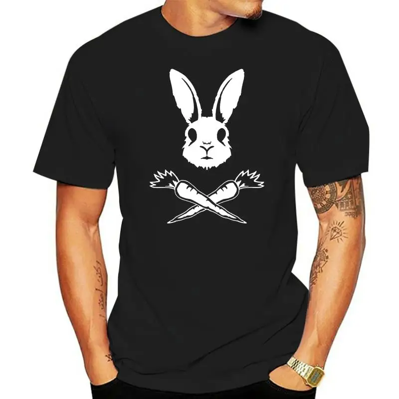 Skull Rabbit Crossbones Carrots Easter T-Shirt Bunny TEE Shirt Latest New Style