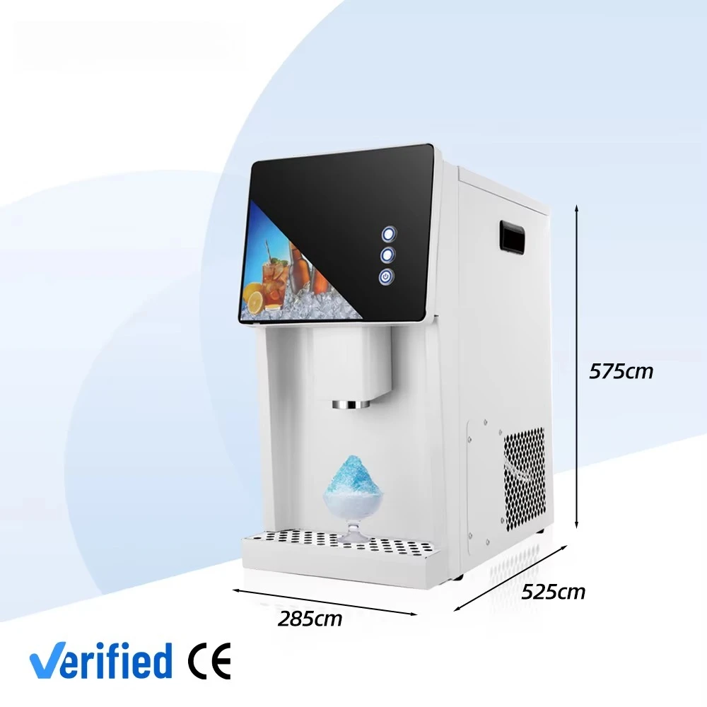 New Innovation Professional 50KG/24h Pebble Self Dispensing Ice Machine, Fast Chewable  Ice Maker Automatic for Restaurant