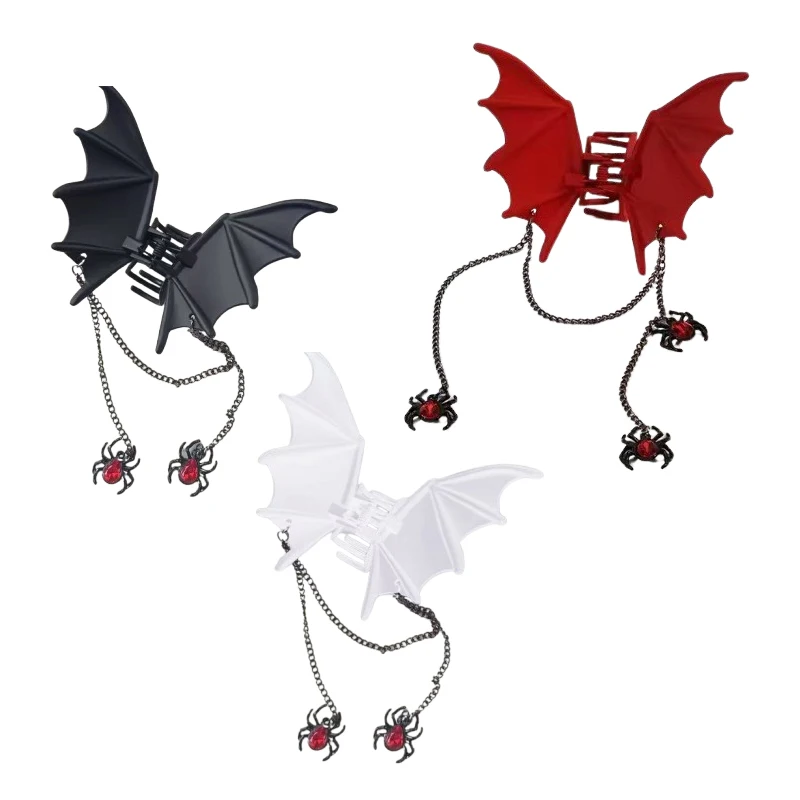 Halloween Lustige Haar Klaue Krabben Hai Clip Frauen Nette Fledermaus Haarnadel Haar Clips Kopfbedeckung Mädchen Einfache Haar Zubehör