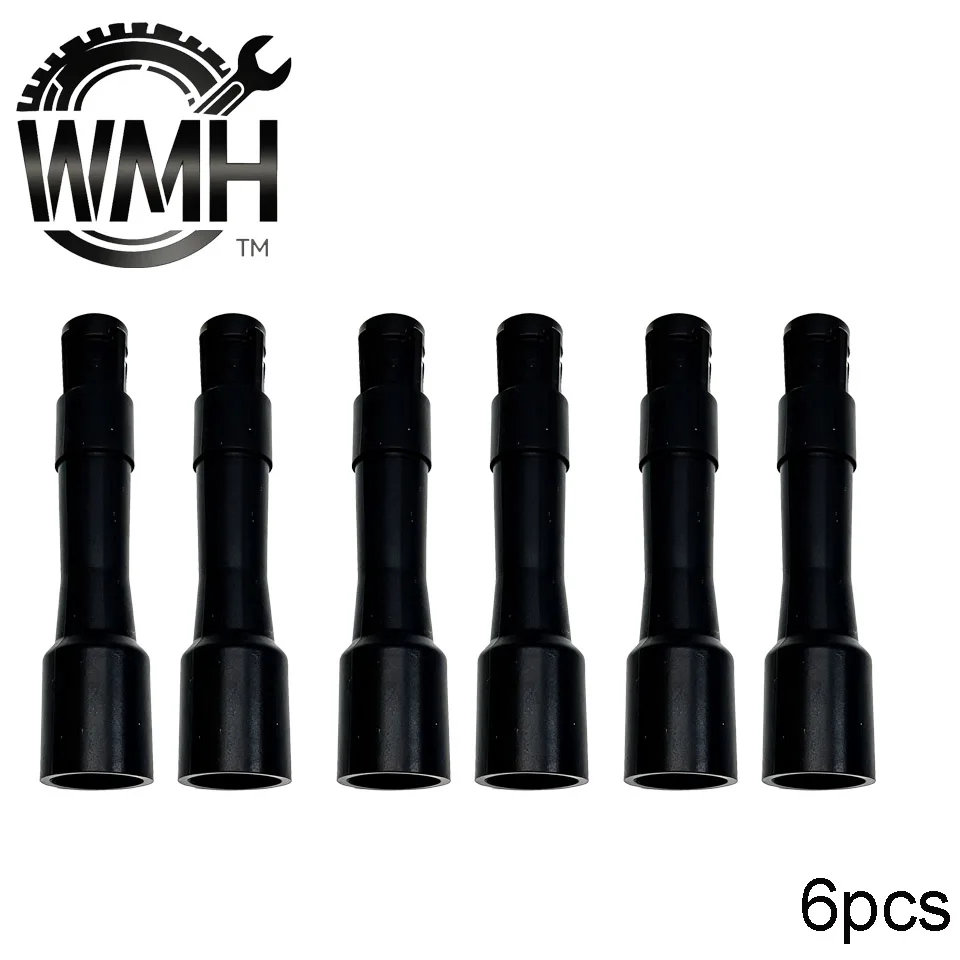 Botas de borracha da bobina de ignição de 6 pces 12131703228 12131748018 para bmw 320 323 325 328 330,520,523,525,528,530, 535,540,728,735,740
