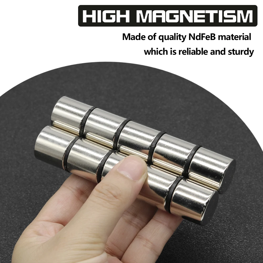 20x20mm N35 NdFeB Round Neodymium Magnet Super Strong Permanent Powerful Magnets Refrigerator DIY Craft Multi‑Purpose Magnetic