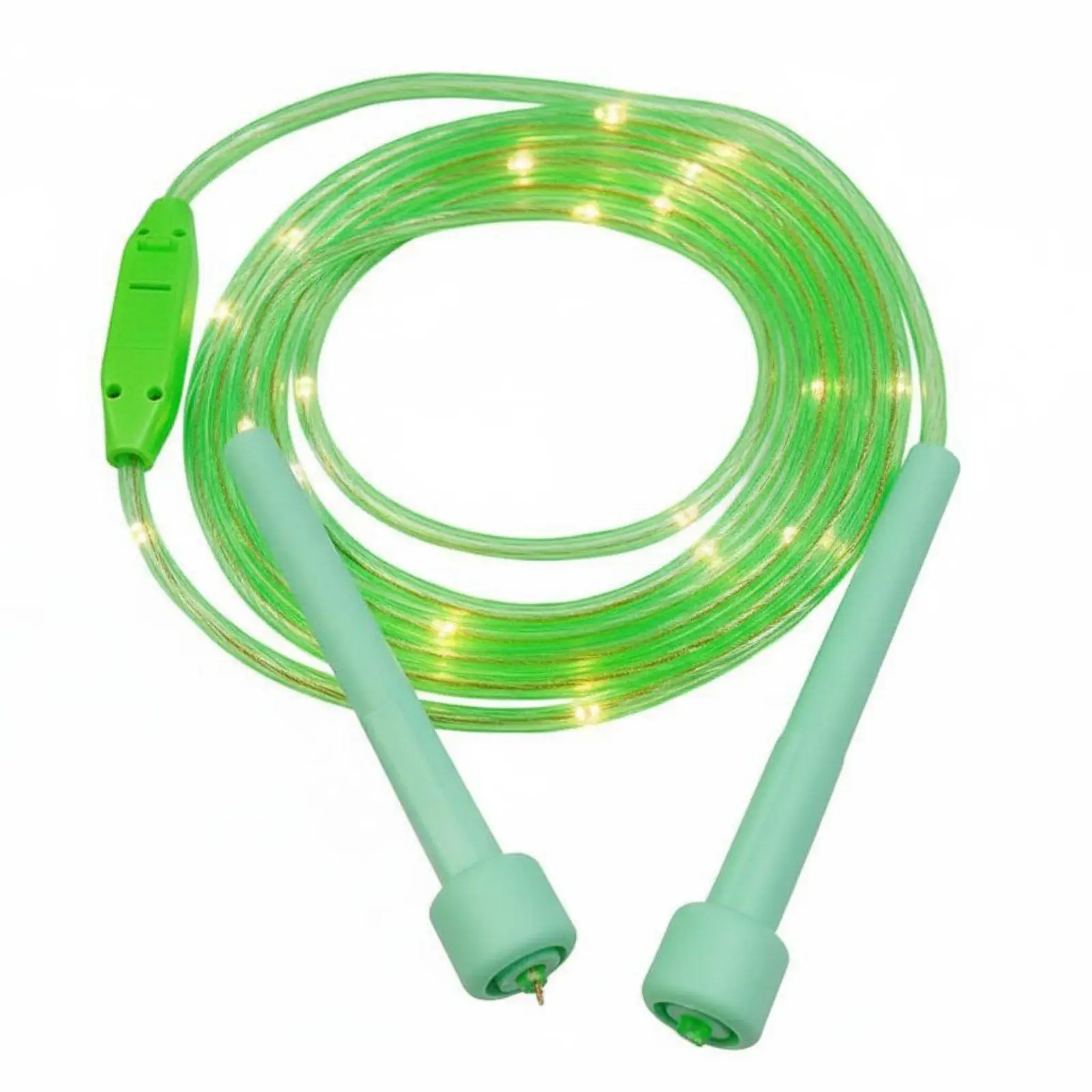Glow in Dark LED Skipping Rope for Children Adjustable 2.8m PVC PP Material Bright Neon Light Up Jump Rope for Party
