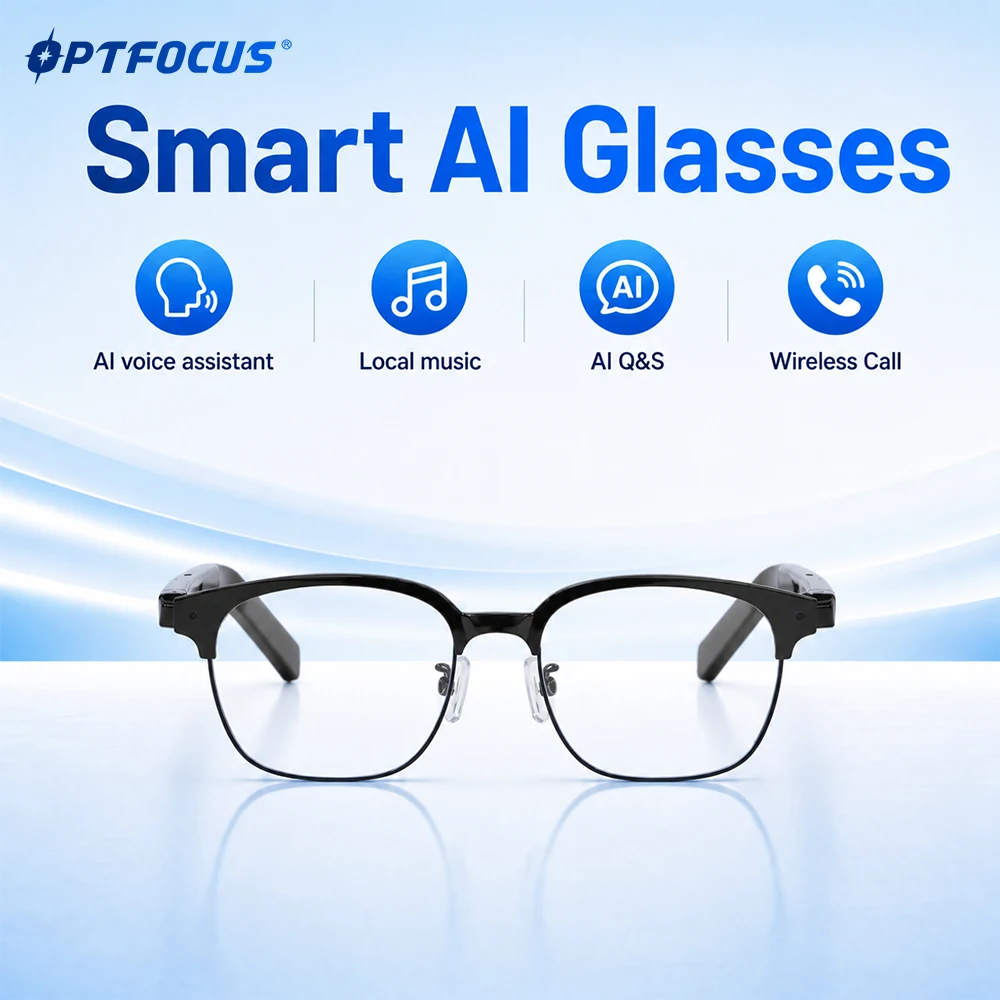 VASTNET AI Smart Glasses AI Translation Hands-Free Calling AI Chat Logging Music Playback Smart Sunglasses