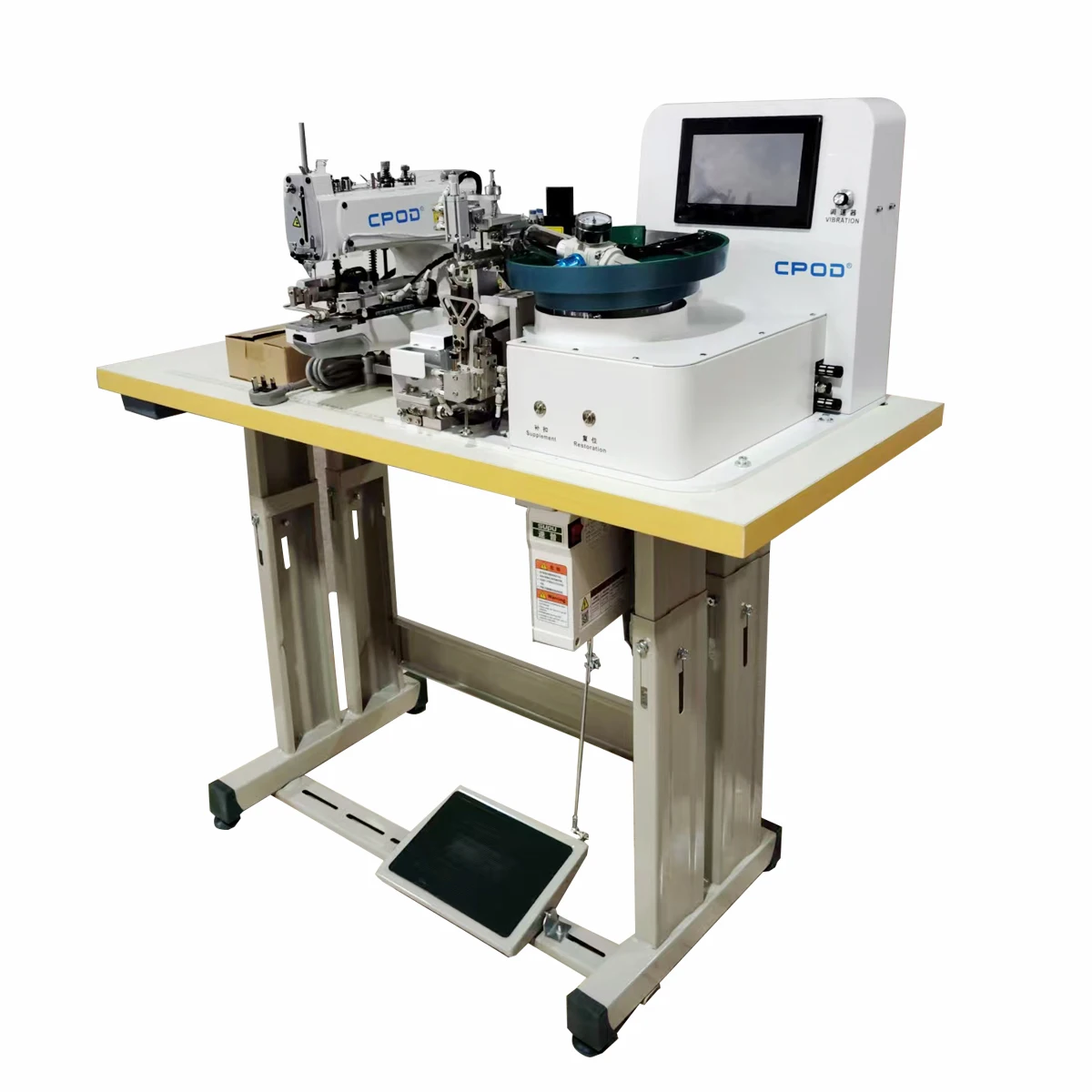 QK-998-1 High Speed Metal Plastic Buckle Vertical Straight Button Automatic Feeding and Button Attaching Sewing Machines